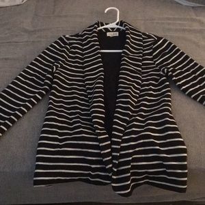 Black and white blazer